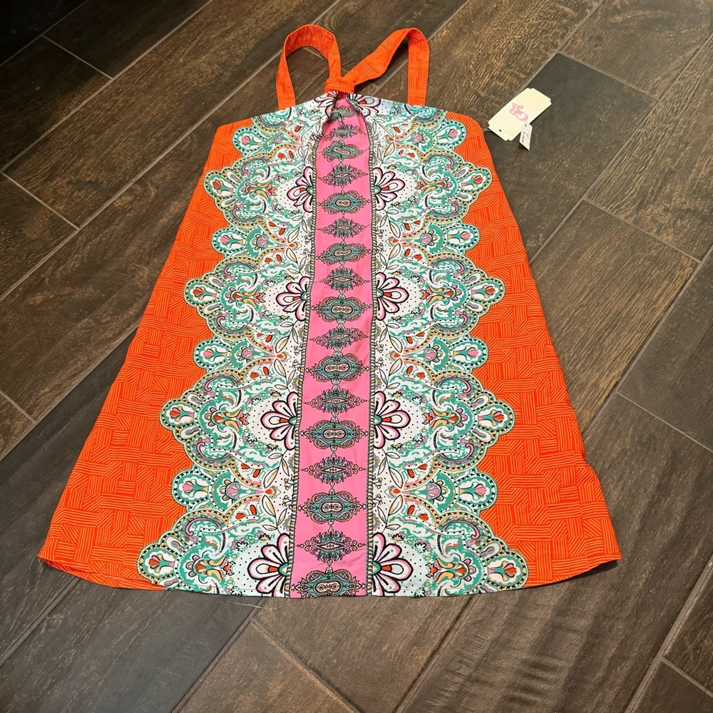 NWT GB Girls Paisley BoHo Halter Sundress